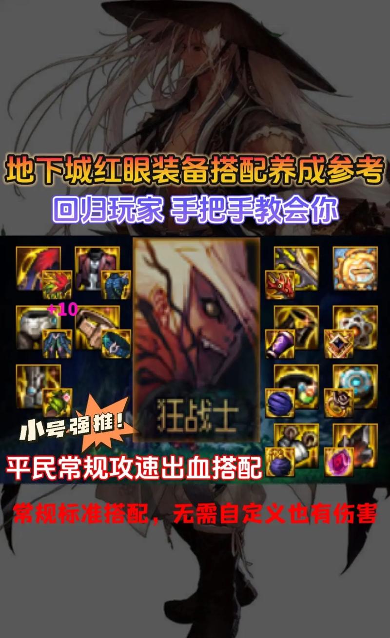 dnf狂战各部位装备镶嵌什么徽章?