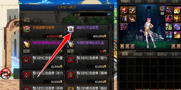dnf镶嵌栏怎么开启-镶嵌栏开启方法介绍