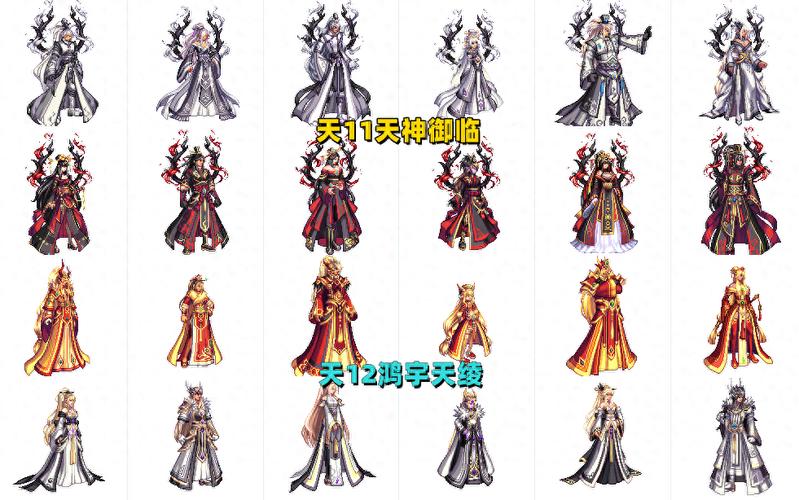dnf天空套1到12套外观一览
