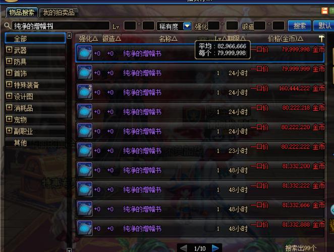 《dnf》纯净的黄金增幅书有什么用和普通增幅书