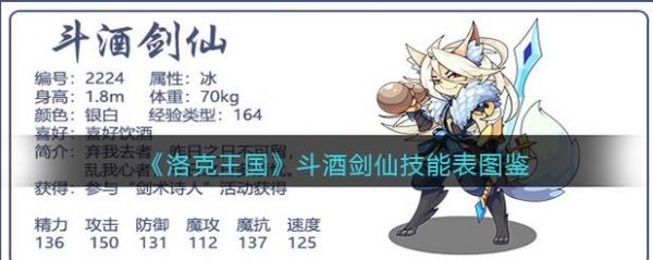 洛克王国斗酒剑仙值得培养吗?