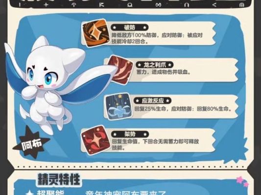 洛克王国阿布技能表洛克王国阿布怎么配招