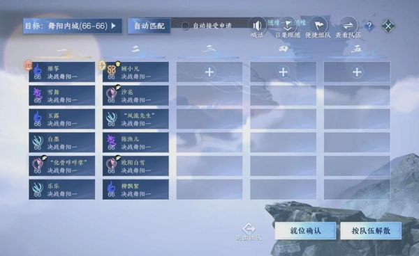 逆水寒手游舞阳城1到6打法一览